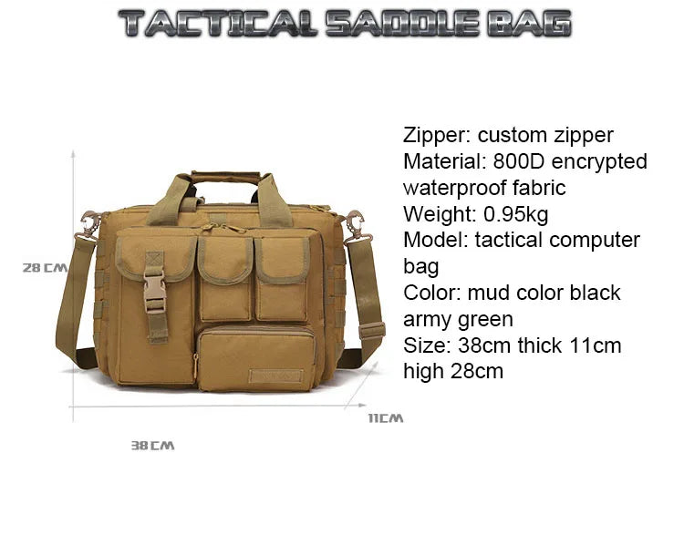 Tactical Messenger Big Capacity Outdoor Laptop Bags Shoulder Bag Camping Hiking