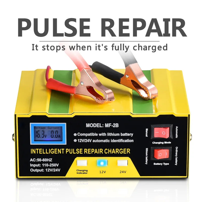 12V 24V 180W 10A Pulse Repair Charging for Lead-acid 12.6V Lithum Battery