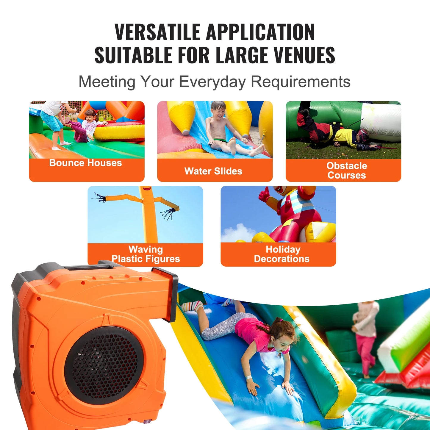 Inflatable Blower Bounce Blower Pump Commercial Inflatables Electric Fan Waterslides Test
