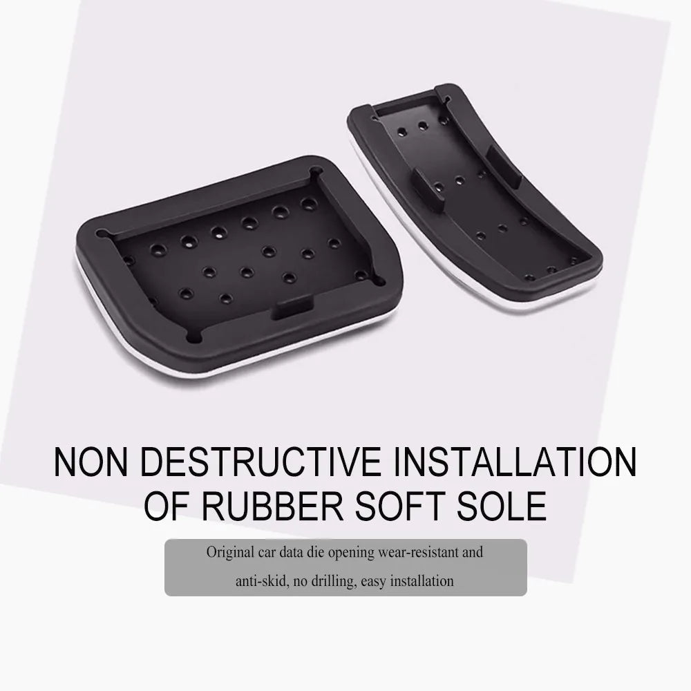Tesla 3/3+/Y Car Foot Pedal Pads Covers Brake Accelerator Aluminum Alloy Model 3