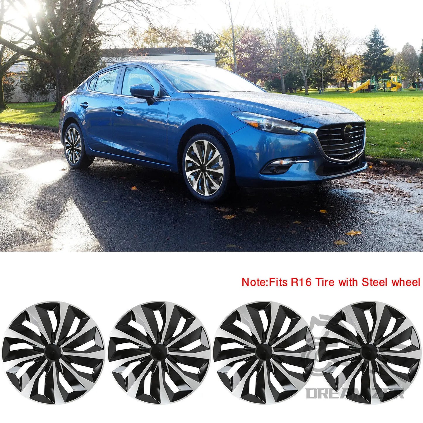 4PCS 15/16 Inch Hub Caps For Toyota/Ford/ KIA/Honda/Volkswagen VW Wheel Hub Cap