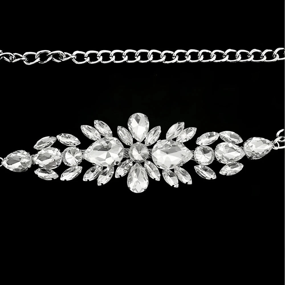 Belly Chain Belt Women Sexy Oversize Waist Decoration Rhinestone Body Jewelry