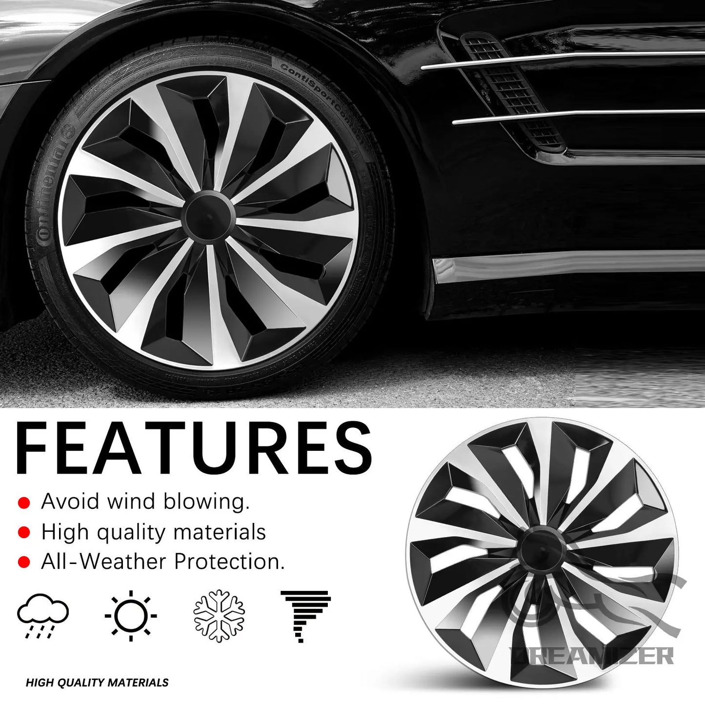 4PCS 15/16 Inch Hub Caps For Toyota/Ford/ KIA/Honda/Volkswagen VW Wheel Hub Cap