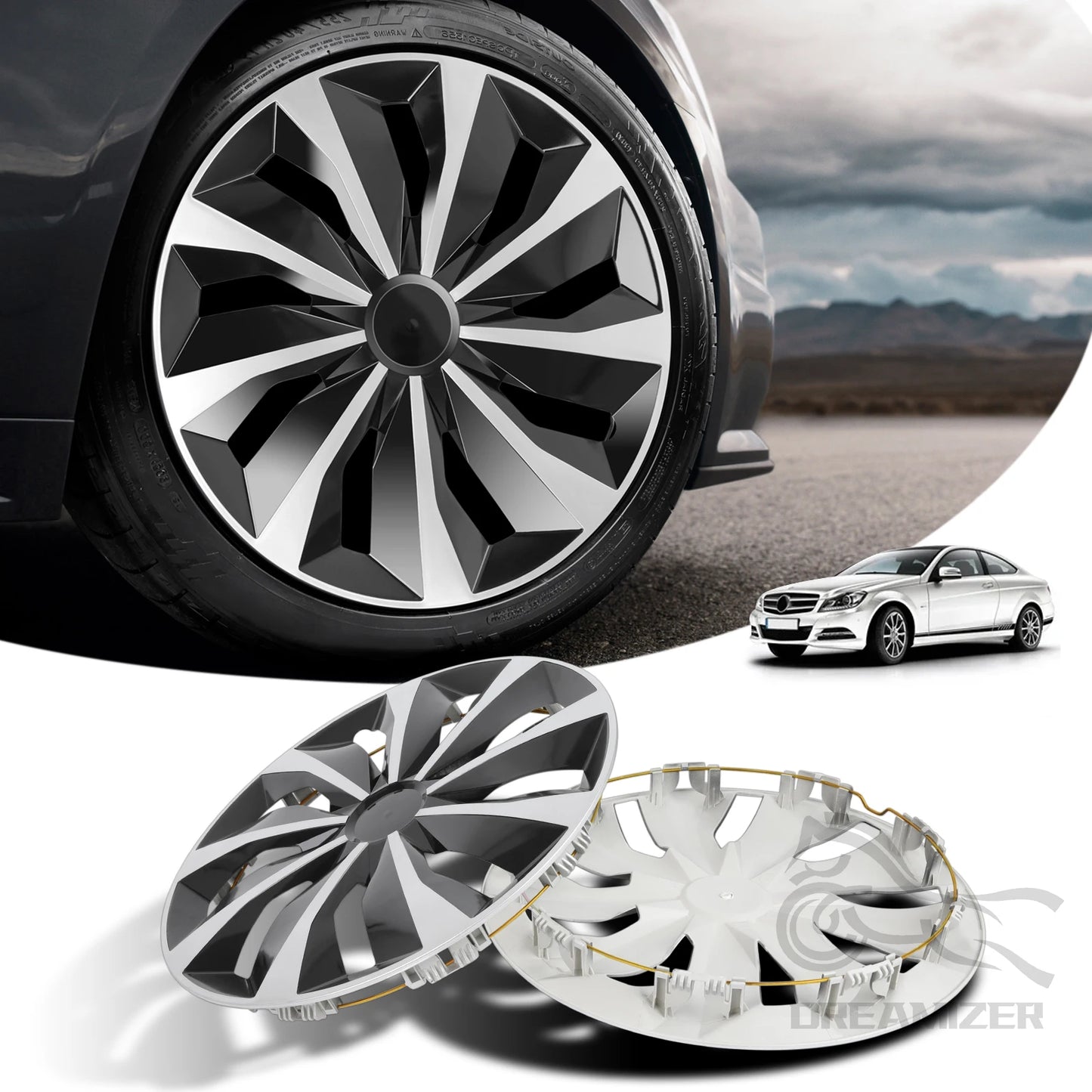 4PCS 15/16 Inch Hub Caps For Toyota/Ford/ KIA/Honda/Volkswagen VW Wheel Hub Cap