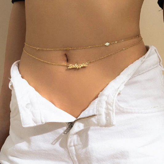 Sexy Waist Chain Personalized Gold Layered Belly Chain