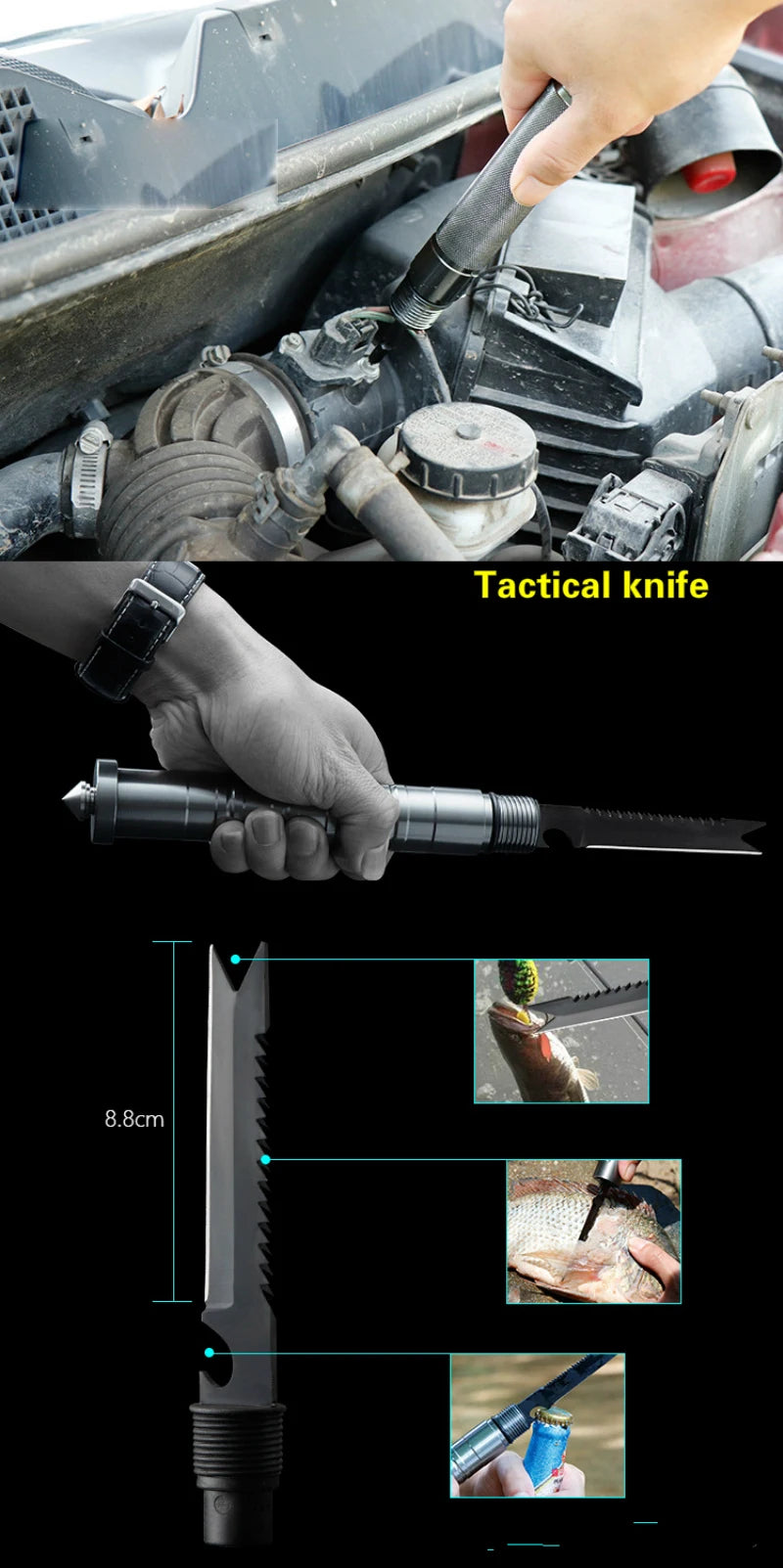 Outdoor Military Shovel Car Equipment Camping Survive Self-defense Tool