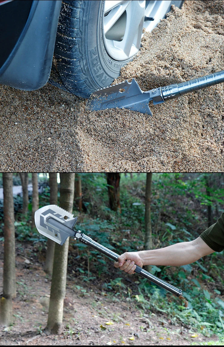 Outdoor Military Shovel Car Equipment Camping Survive Self-defense Tool