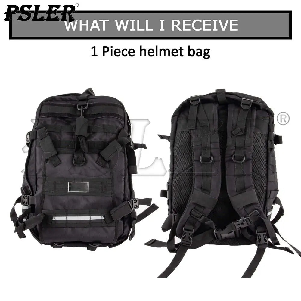 Waterproof Motorcycle Cycling Riding Helmet Backpack Travel Bag Military Helmet