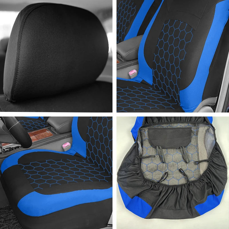 Universal Car Seat Cover Pattern Interior Man Fit for Car SUV Truck Van Airbag Compatible