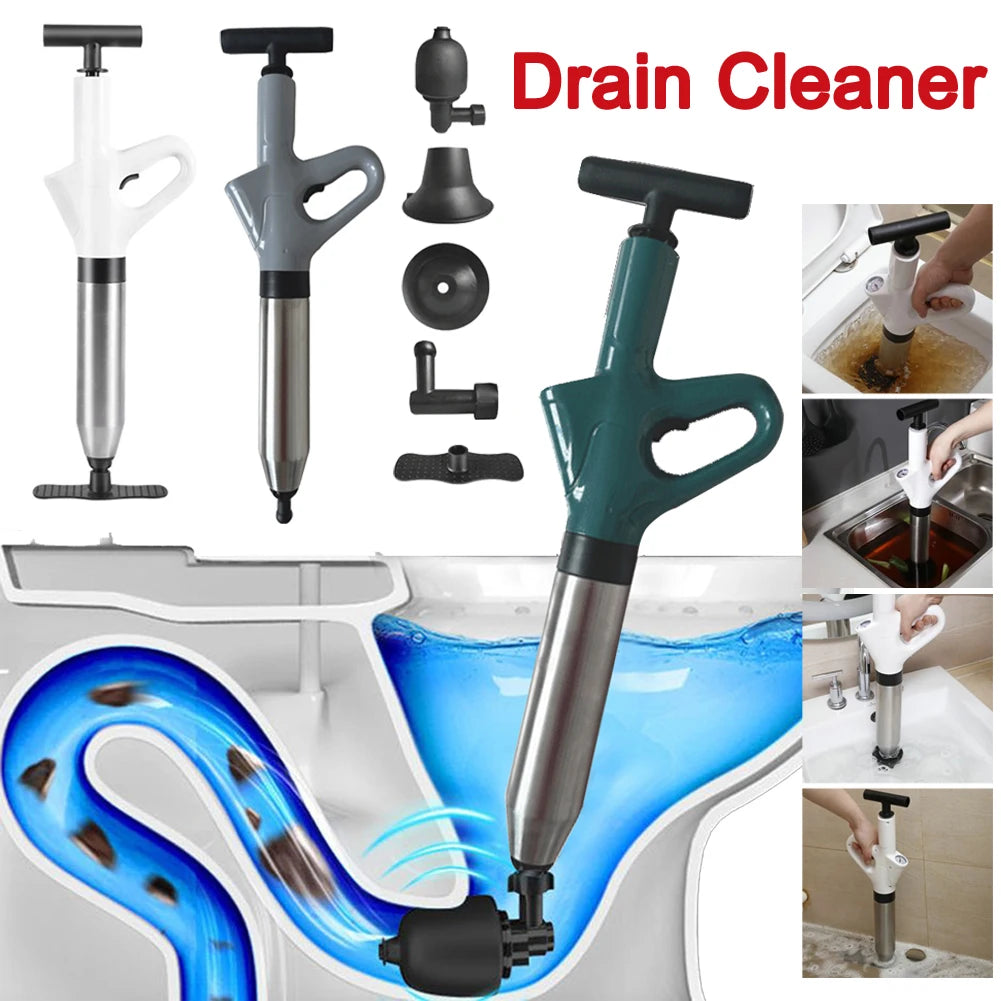 Toilet Air Drain Blaster Pipe Plunger Unblocker High Pressure