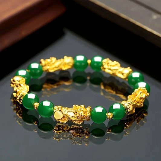 Chinese Ethnic Style Pixiu Beaded Bracelet For Women Fashion Lucky Wealth Jewelry Gift