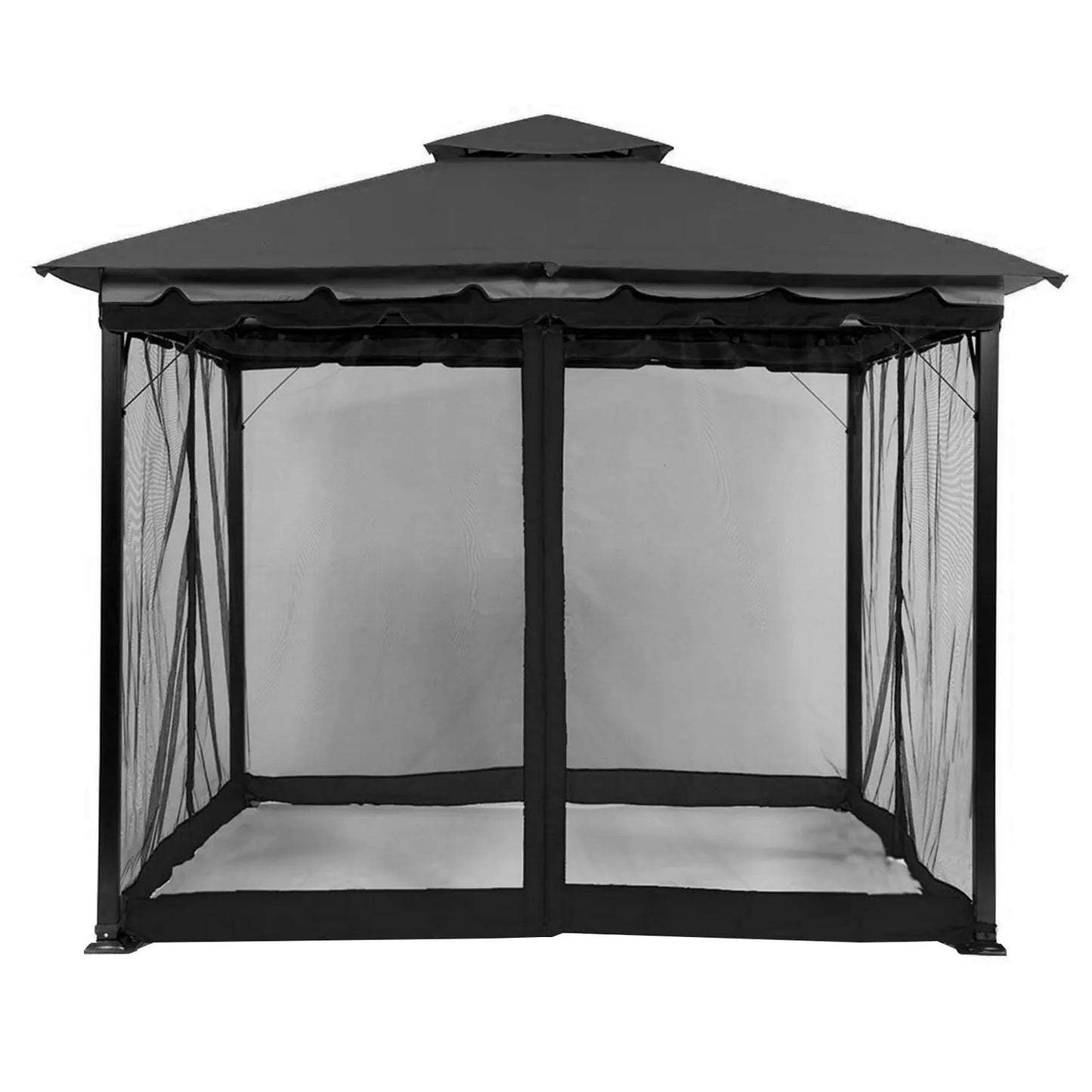 Mosquito Net for Gazebo Outdoor Canopy Insect Net Mosquito Netting with Zippers