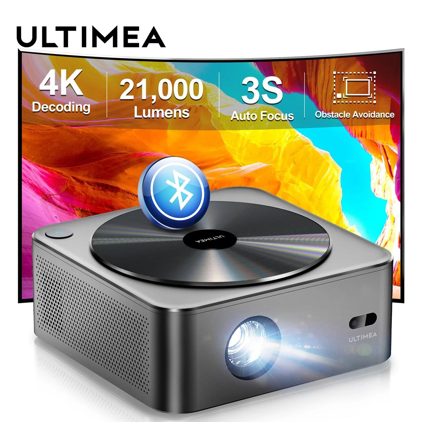 Full HD Projector 1080P 4K Theater Projector AutoFocu 5G WiFi Bluetooth