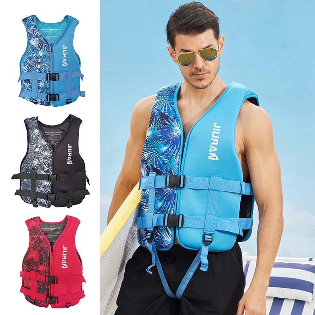 Safety Life Vest Neoprene Adjustable Water Sports  Jacket For Adult Children