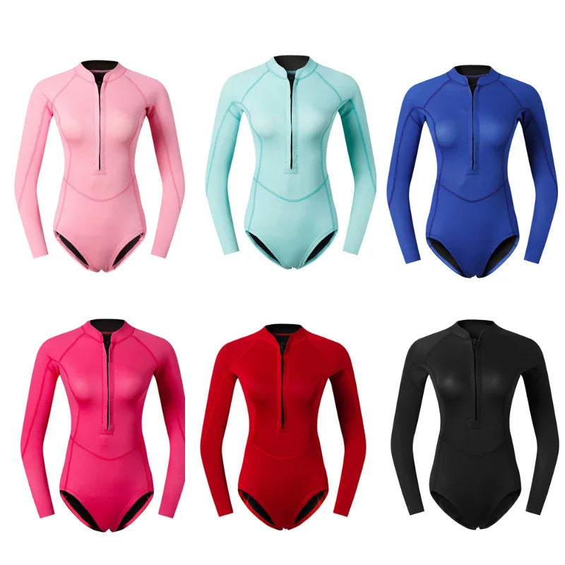 Women's 2MM Neoprene Snorkeling Wetsuits Keep Warm Scuba Water Sport Surfing Diving