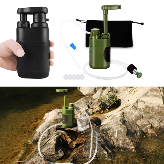 Water Filter Filtration System Purifier Emergency Drinking Water Survival Tool