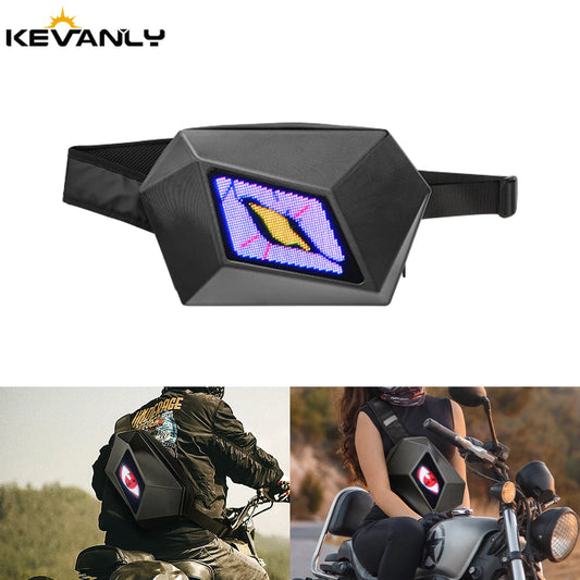 riding shoulder bag Knight Pack Hardshell waterproof knapsack LED display