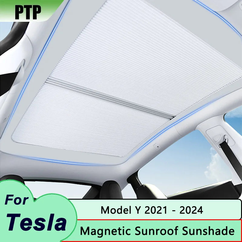 Sunshades for Tesla Model Y 2024 Car Magnetic Sunroof Sunshade