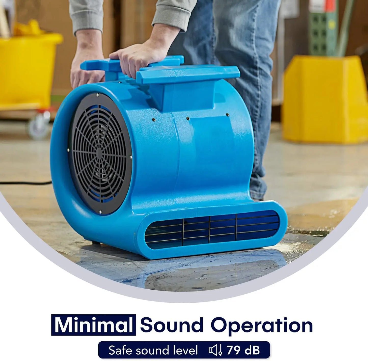 3-Speed Air Mover 1HP Floor Blower Carpet Dryers Janitoral High Speed