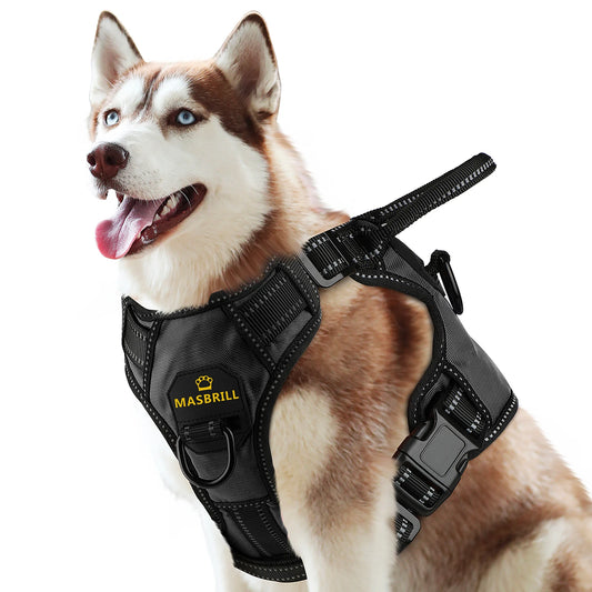 Dog Harness No Pull Breathable Reflective Pet Harness Vest For Small Large Dog