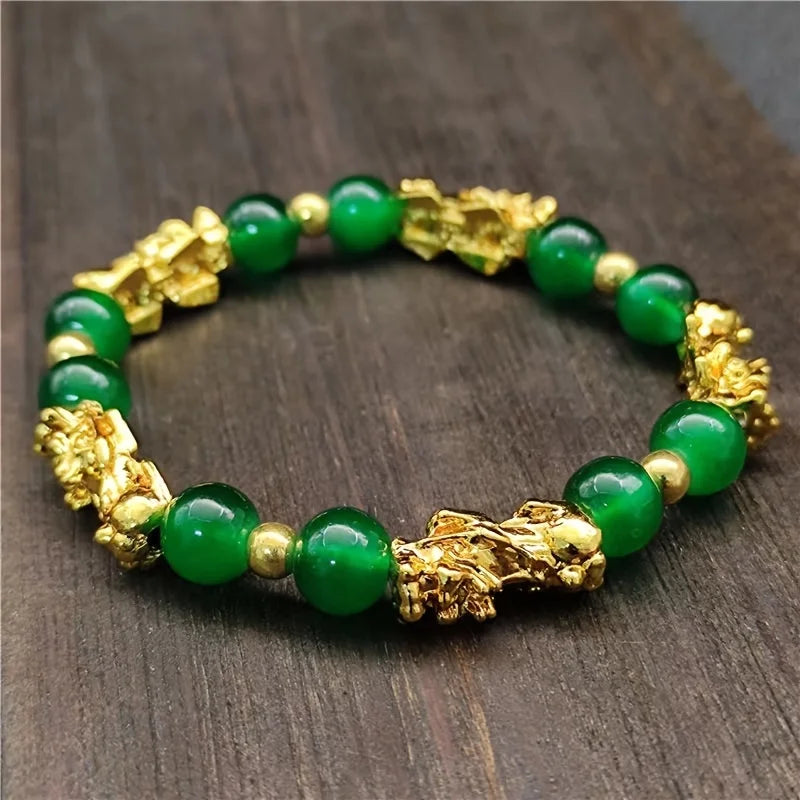 Chinese Ethnic Style Pixiu Beaded Bracelet For Women Fashion Lucky Wealth Jewelry Gift