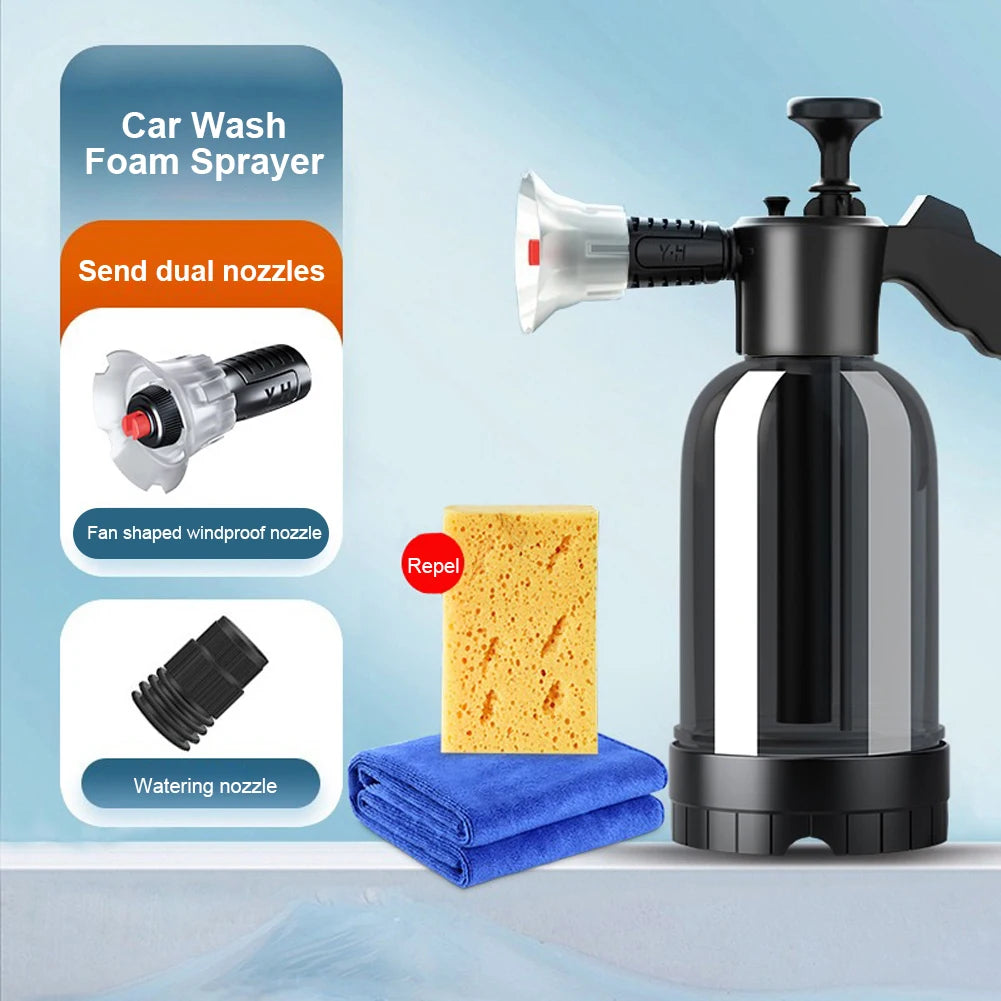 Foam Sprayer Hand Cannon High Pressure Car Wash Spray Bottle