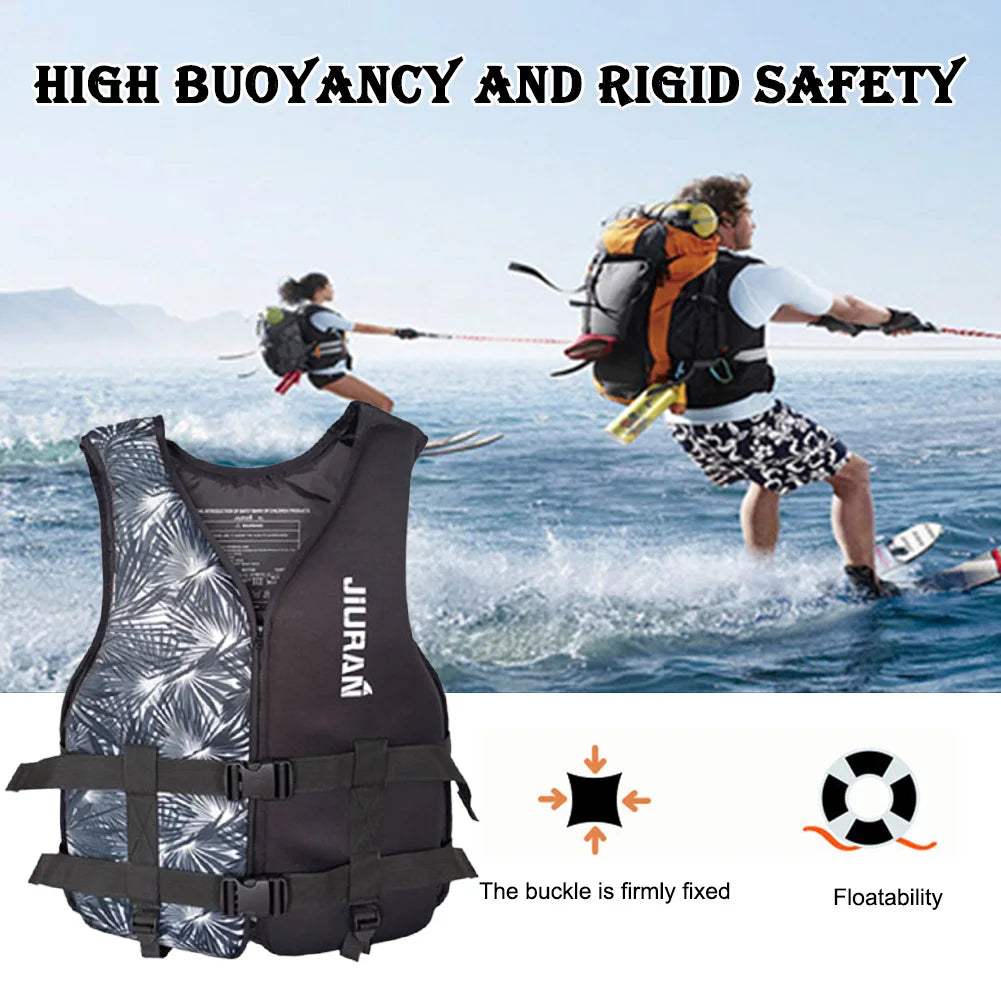 Safety Life Vest Neoprene Adjustable Water Sports  Jacket For Adult Children