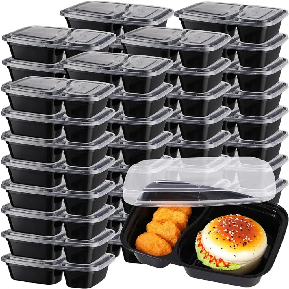 150 Pack Meal Prep 34 Oz Disposable Food Storage Containers with Lids