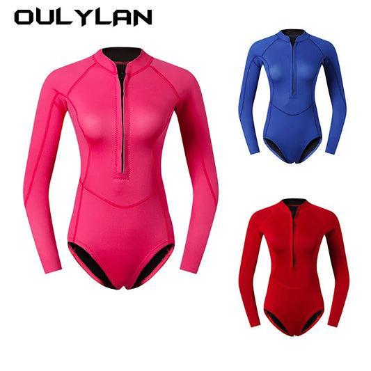 Women's 2MM Neoprene Snorkeling Wetsuits Keep Warm Scuba Water Sport Surfing Diving