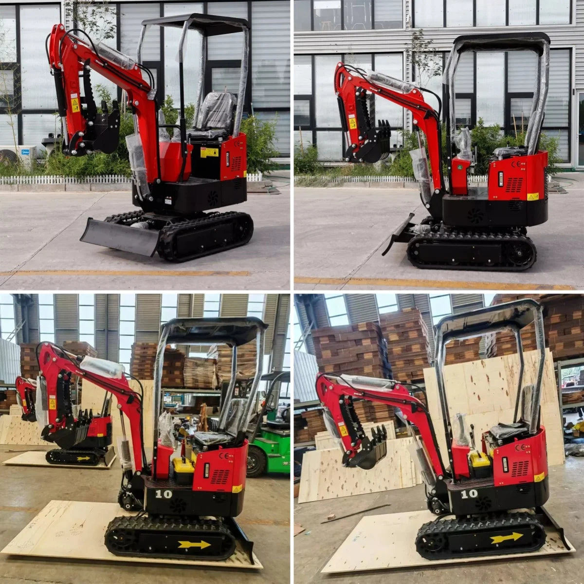 USA STOCK 1 Ton Mini Excavator Agricultural Hydraulic Small Excavators with Crawler Digger