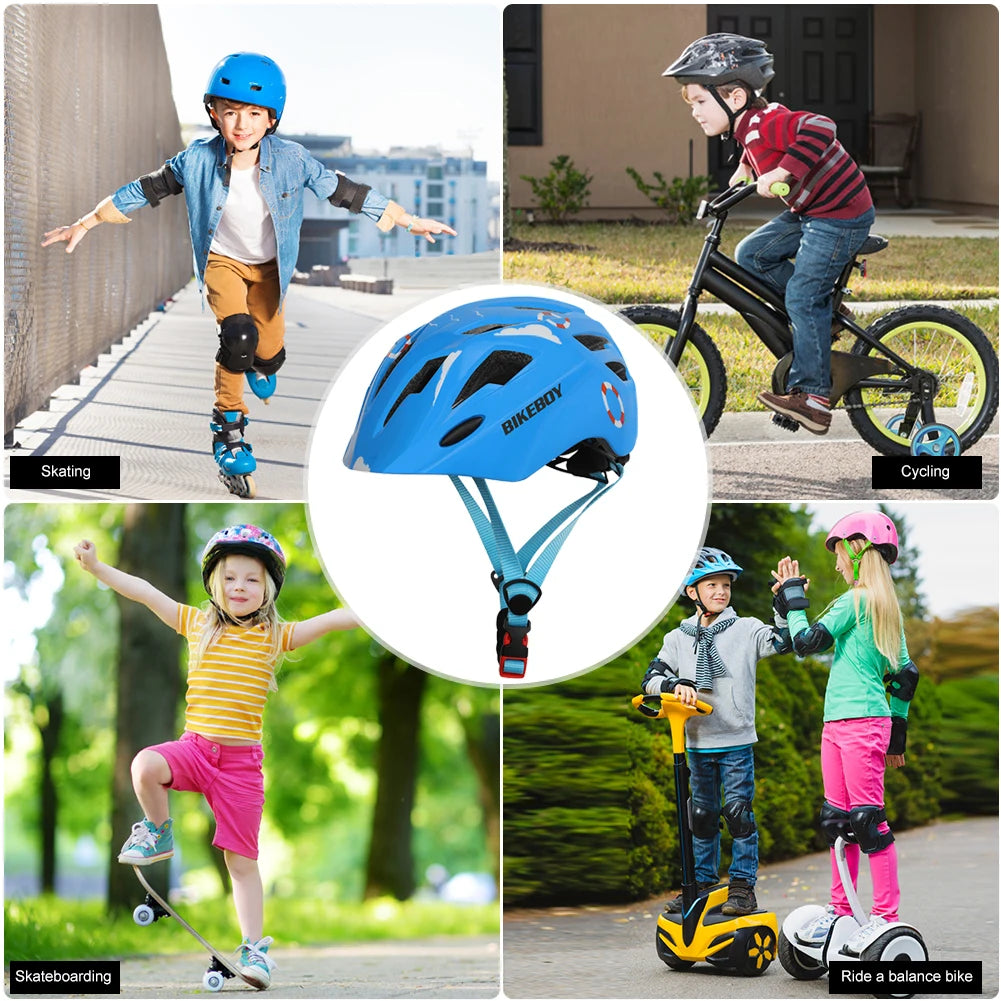 Kids Cycling Helmet Safety Helmet with Taillights Scooter Helmet Lightweight